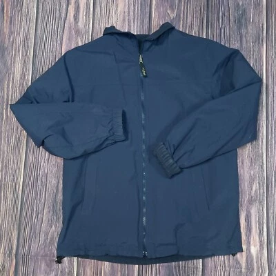 L.L.Bean Men Fleece Lined Full Zip Jacket Size Men's Tall Large Blue Windbreaker - Image 1 of 4