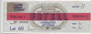 Romania v England 1984/85 World Cup Qualifier ticket - Picture 1 of 1