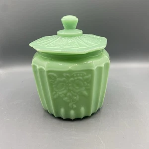 Vintage Jadeit Keksdose Dose Mayfair offen Rosenmuster - Bild 1 von 8