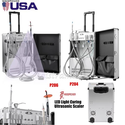 Unidad dental portátil incorporado compresor de aire succión curado luz ultrasón - Image 1 of 4