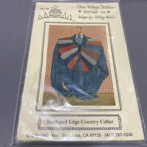 Scalloped Edge Country Collar The Village Peddler Sewing Pattern Kathy Nobis - Picture 1 of 2