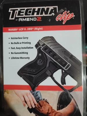 Techna Clip Ruger LCP II .380 (Right Side), Holsterless Carry - Image 1 of 3