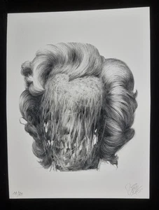 BOM-K Marilyn Monroe print signée + Sticker banksy,shepard fairey,dmv - Imagen 1 de 6