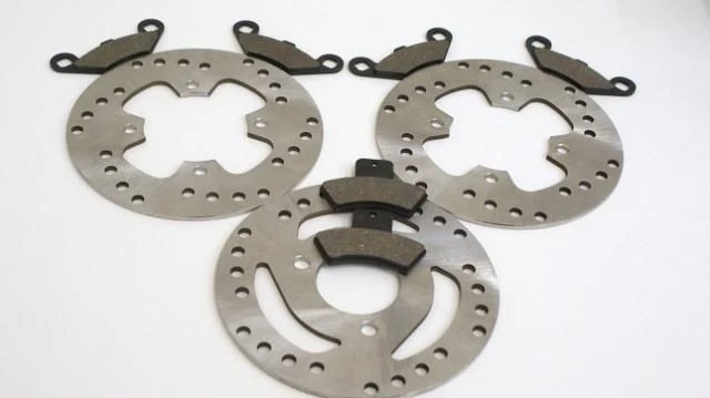 2003 Polaris 400 Trail Blazer Front & Rear Brake Pads & Brake Rotor Disc - Image 1 of 1