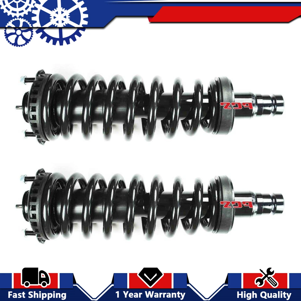 Juego de 2 muelles helicoidales y puntales delanteros completos FCS para Saab 9-7x 2005-2009 Foto 1 de 4