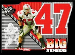 A.J. Hawk 2006 Press Pass Big Numbers Ohio State Buckeyes - Picture 1 of 2