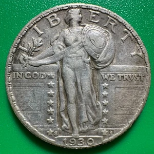 Cuarto de dólar Standing Liberty 1930-S Q148 - Imagen 1 de 4