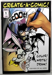CREATE-A-COMIC #1 | Richard Rivera | Dwayne Biddix | Scoot! | Scout Comics - Picture 1 of 2
