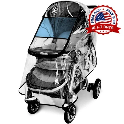 Cubierta lluvia cochecito, universal, protección viento y lluvia Foto 1 de 4