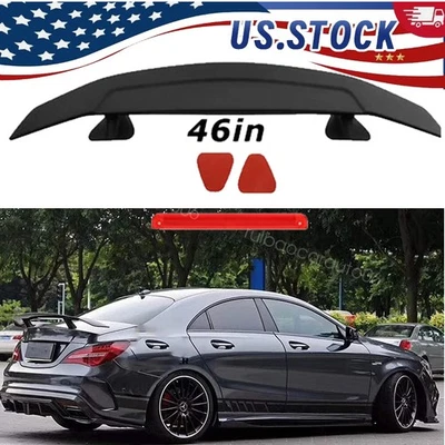 For Mercedes Benz CLA CLASS W117 CLA45 Matte Black Rear Trunk Spoiler Wing Lip - Image 1 of 4