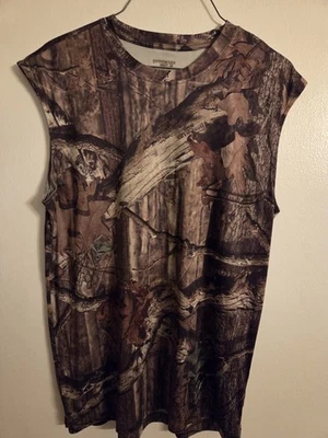 Mossy Oak Break Up Infinity Men's Medium Camo Sleeveless Crew T-Shirt - Image 1 of 3