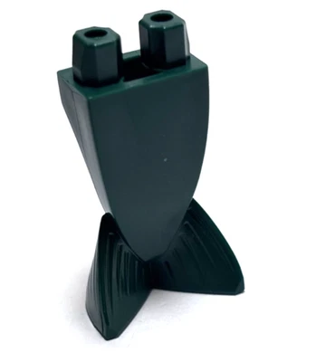 Lego - Patas de minifigura - verde oscuro, sirena, cola de pez Foto 1 de 2