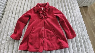 Chaqueta roja con botones suave polar roja talla M 7/8 est 1989 Place Girls Foto 1 de 4