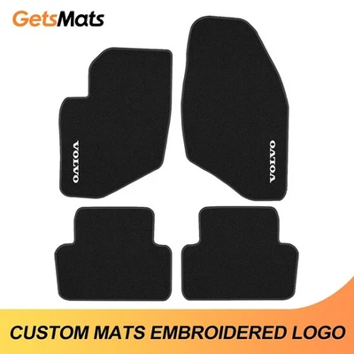 Alfombrillas de terciopelo de calidad para Volvo V70 2004-2007 forro negro Foto 1 de 4