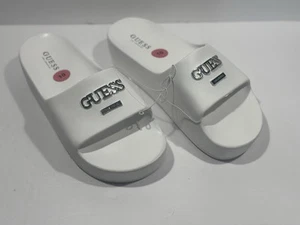 Toboganes de piscina con plataforma blanca de fábrica Guess para mujer - talla 10 - Imagen 1 de 19