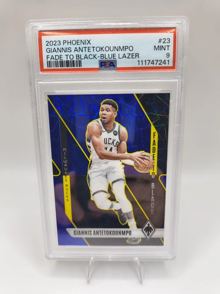 Panini Phoenix 2023-24 - Fade to Black Giannis Antetokounmpo #23 Blue Lazer/275 Foto 1 de 2