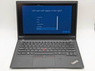 Lenovo ThinkPad X1 Carbon 5th Gen 14" FHD I7-7600U 256GB 16GB W10P Backlit FPR - Image 1 of 4