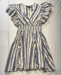 Angie Womens Cotton Sundress Sz Small Blue - Picture 1 of 10