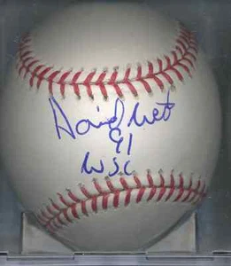 David West 91 WSC Minnesota Twins World Champs 1991 Autogramm OML Baseball COA - Bild 1 von 1