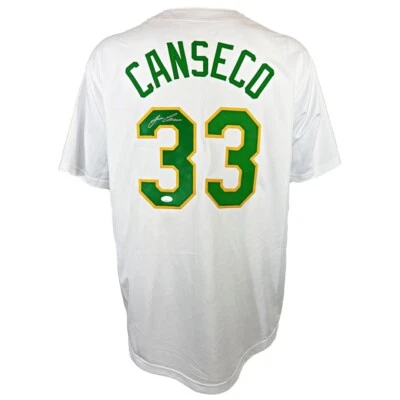 Jose Canseco autographed signed jersey MLB Oakland Athletics JSA COA - Image 1 of 4