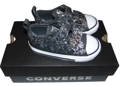 ~ 全新带标签 学步儿童 CONVERSE 全明星闪亮运动鞋 尺寸 6 超级可爱 FS:)~ — 第 1/4 张图片