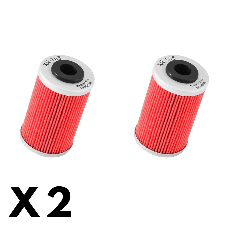 2 Pack K&N Oil Filter for KTM 640 LC4E Duke II 2001-2002 (KN155) - Image 1 of 1