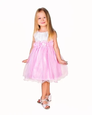 Flower Girls Princess Party Wedding Bridesmaid Birthday Formal Kids Dress - Image 1 of 4