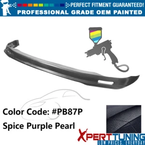 Fits 98-02 Honda Accord Sedan 4Dr Mugen Style Front Bumper Lip PU Painted #PB87P - Picture 1 of 5