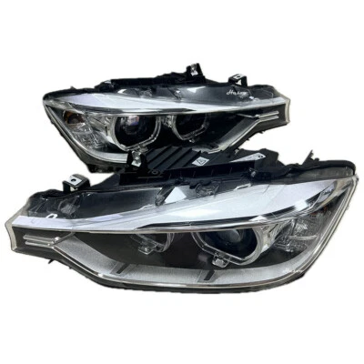 Conjunto de faros de xenón BMW 320i 330i F30 ojo de ángel juego usado Foto 1 de 4