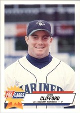 1993 Bellingham Mariners Fleer/ProCards #3215 James Clifford