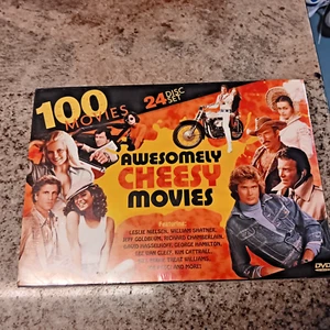 100 Awesomely Cheesy Movies DVD 2014 24-Disc Set Sealed Nielsen Shatner Pesci - Bild 1 von 4