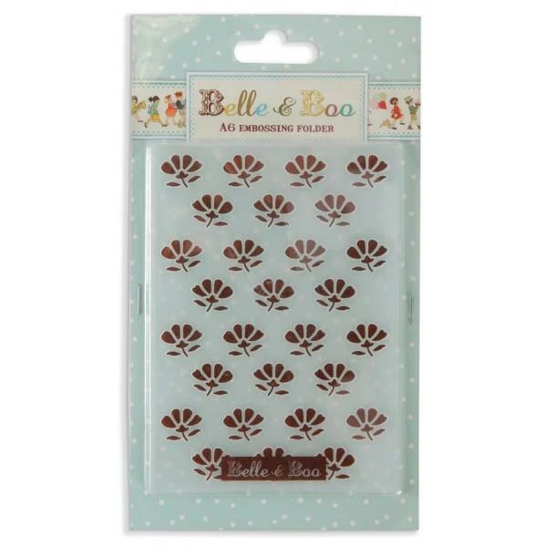 Trimcraft : Belle & Boo : A6 Embossing Folder : Flowers - Image 1 of 1