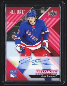 2024-25 Allure Matt Rempe Red Rainbow Rookie Auto - New York Rangers #103 - Picture 1 of 3