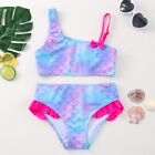 Children's Swimwear Two Piece Flamingo Swimsuit For Girls Summer Bikini Sets