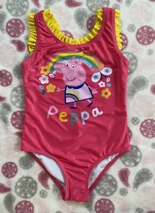 Peppa Pig Toddler One-piece Bathing Suit - Size 5T - Picture 1 of 3