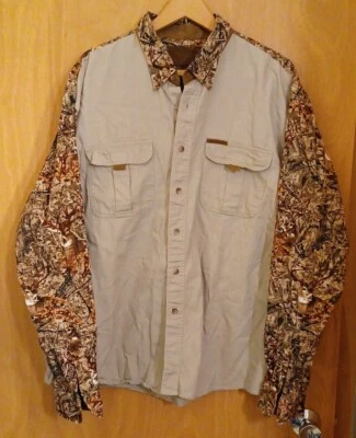 Camisa Legendary Whitetails Original Deer Gear XL Bronceada Camuflaje Estampado Ciervo Manga Larga Foto 1 de 4