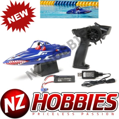 PROBOAT PRB08045T2 Sprintjet 9-inch Self-Right Jet Boat RTR, BLUE - Image 1 of 4