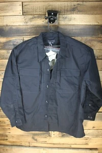 5.11 Tactical TDU Long Sleeve Shirt Black Ripstop Mens 2XL - NEW WITH TAGS - Picture 1 of 4