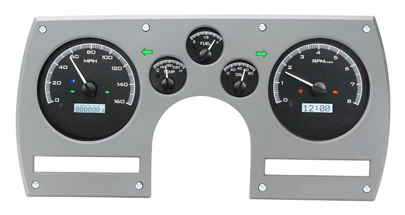 Dakota Digital 1982-89 Chevy Camaro Analog Gauge Kit Black White VHX-82C-CAM-K-W - Image 1 of 4