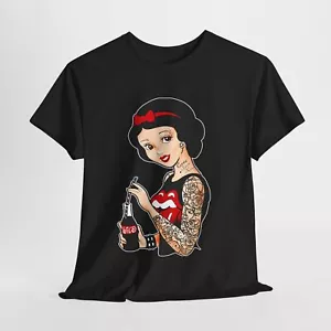 Camiseta Unisex Urbana Moderna Blancanieves, Camisa Piercing Tatuaje Punk, Alternativa - Imagen 1 de 67