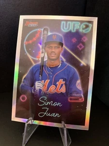 SIMON JUAN ⚾️2022 Topps Bowmans Best Baseball💥UFO Silver Refractor💥MT - Picture 1 of 2