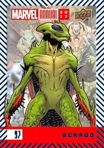 SCRAGG / 2017 MARVEL ANNUAL (Upper Deck 2018) BLUE PARALLEL BASE Card #37 - Picture 1 of 2