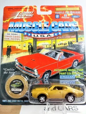 Johnny Lightning 1994 Muscle Cars EUA LE GOLD 1969 OLDS 442 - Série 2 - NOVO - Imagem 1 de 4
