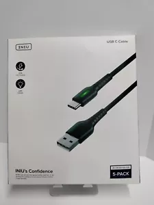 INIU USB C Cable 5 PACK QC 3.1 Fast Charging USB Type C Cable - Picture 1 of 4