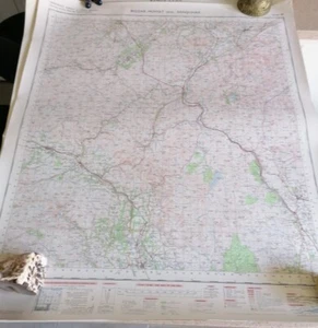 ORDNANCE SURVEY WALL CHART/ os MAP BIGGAR MOFFAT SANQUHAR #68 1": 1 MILE 1970 - Picture 1 of 5