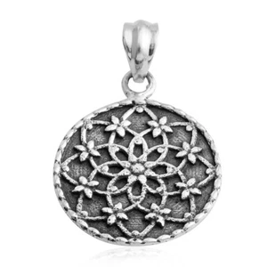 Colgante de plata de ley (4,2 g) con cadena S.S. de 18" nuevo en caja de regalo #JN1083 - Imagen 1 de 3