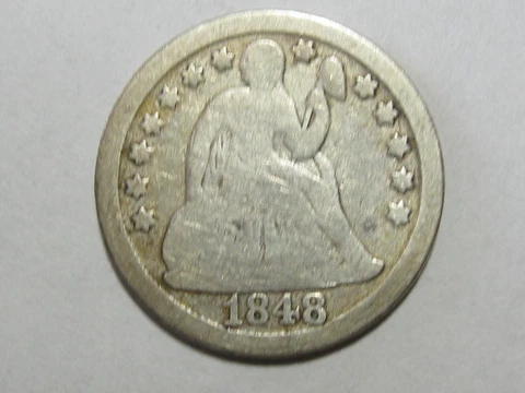 1848 Liberty Seated Dime - #2806 Cover