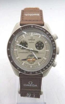 Omega Swatch Speedmaster Moonswatch Mission To Saturn So33T100 - Image 1 of 4