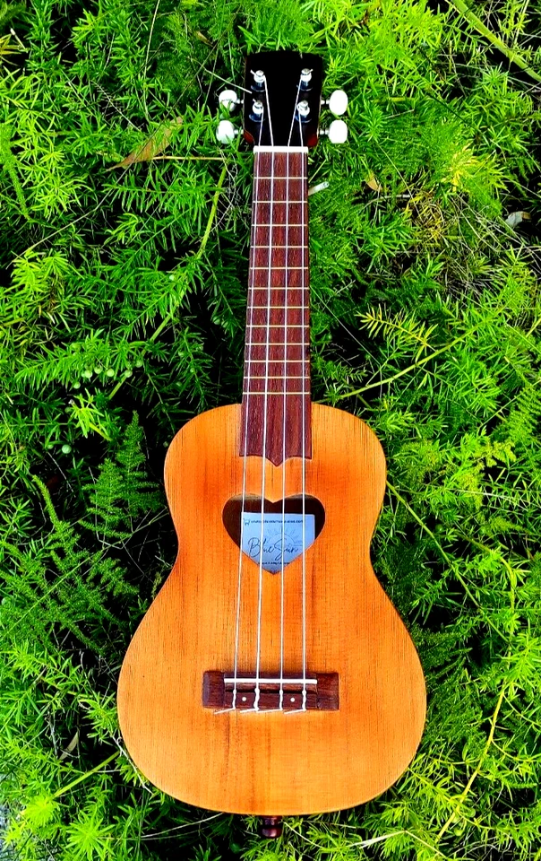 Valentine's HEART Carved Ukulele - Image 1 of 4