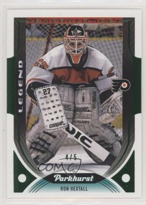 2020-21 Upper Deck Parkhurst Legends Emerald Ice Achievement /5 Ron Hextall #324